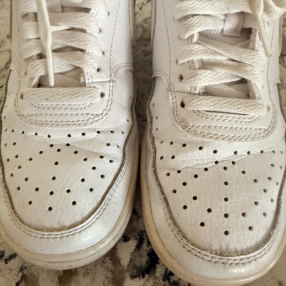Nike White Leather High-Top Sneakers - Picture 4 of 14